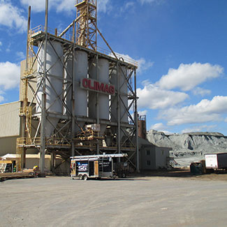 Sand mining and processing facility